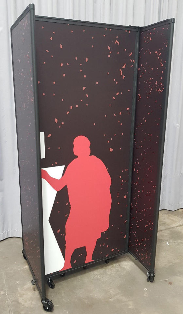  Custom-Printed Room Divider 360 Portable Partition 
