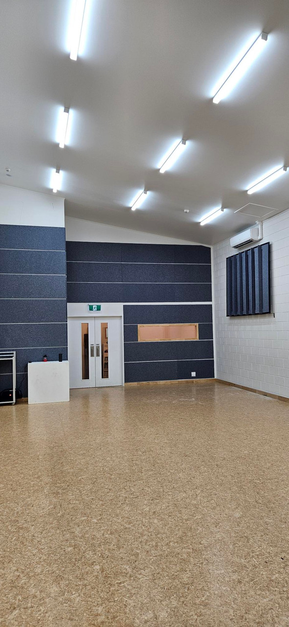 Installation of SoundSorb Acoustic Panels in a dance studio