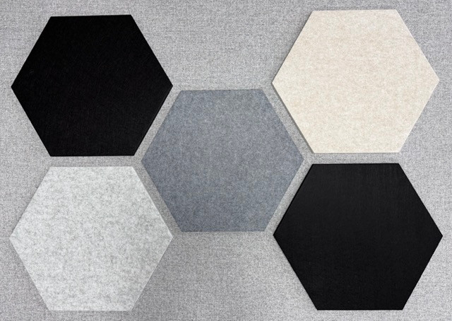 500 Series Acoustic Tile - Hexagon 500mm