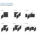 SoundSorb Acoustic Hush Panel™ Cubicle, U Shape, Pre-Configured   SoundSorb Acoustic Hush Panel™ Cubicle, U Shape, Pre-Configured