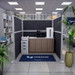 SoundSorb Acoustic Hush Panel™ Cubicle, U Shape, Pre-Configured   SoundSorb Acoustic Hush Panel™ Cubicle, U Shape, Pre-Configured