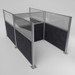 SoundSorb Acoustic Hush Panel™ Cubicle, H Shape, Pre-Configured   SoundSorb Acoustic Hush Panel™ Cubicle, H Shape, Pre-Configured