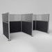  SoundSorb Acoustic Hush Panel™ Cubicle, W Shape, Pre-Configured 