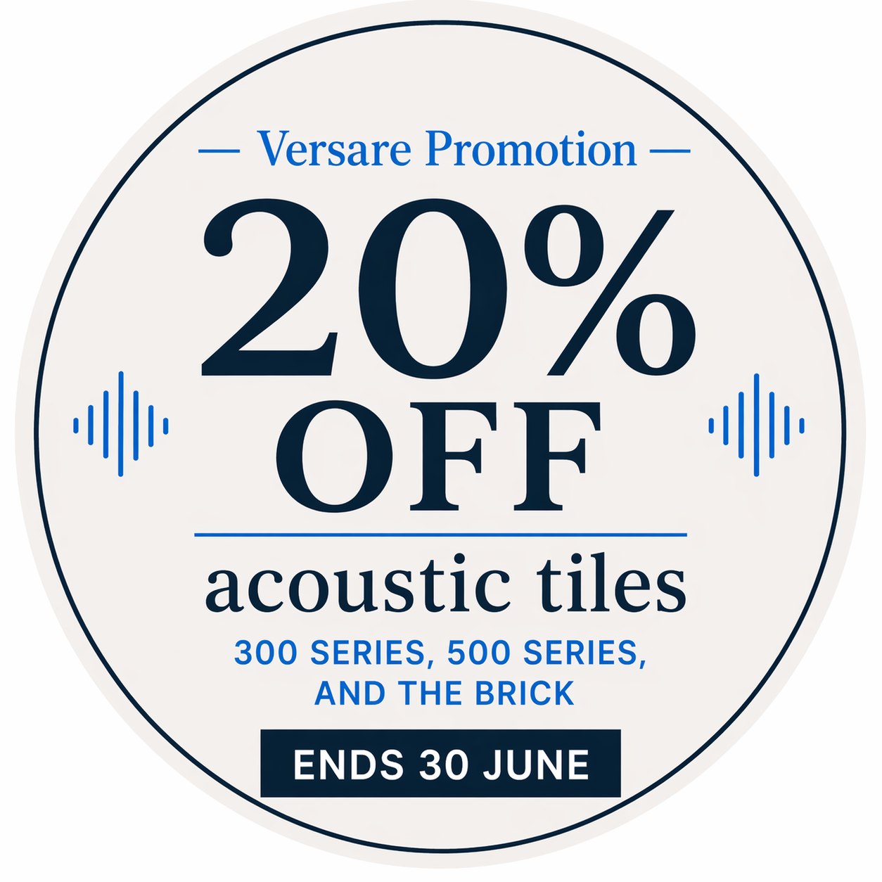 20% 300 Series Acoustic Tiles