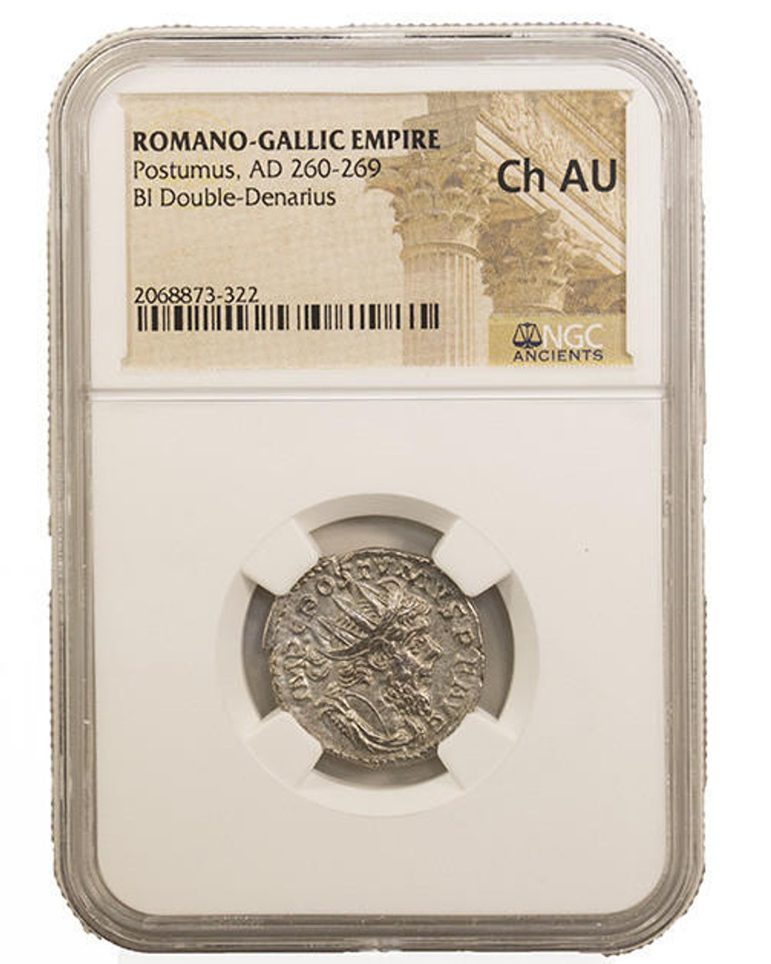 Bullionshark Roman Silver Antoninianus of Postumus (AD260-269) NGC (CH-AU) 