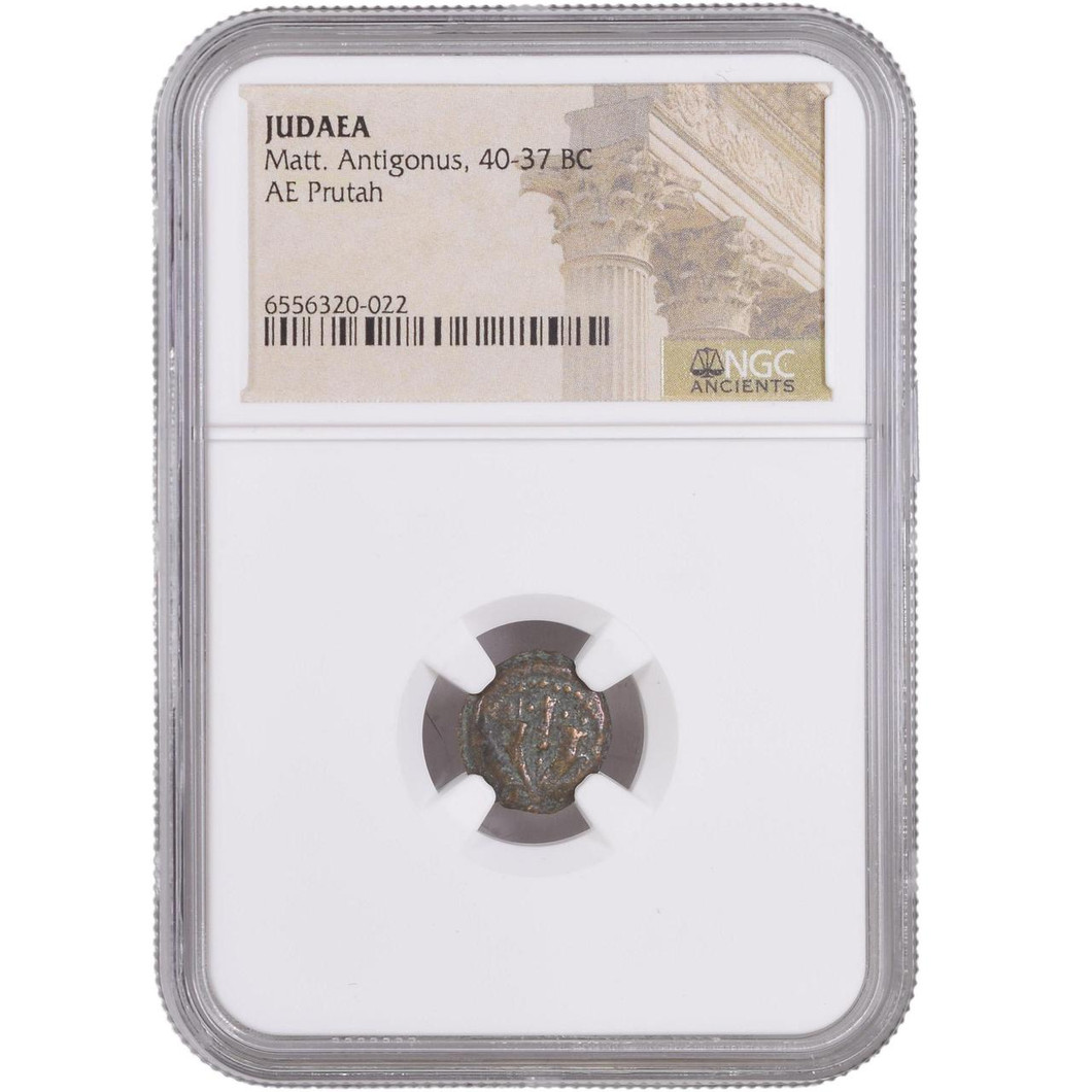 Bullionshark 40-37 B.C. Mattathias Antigonus: The Last King of Judaea NGC 