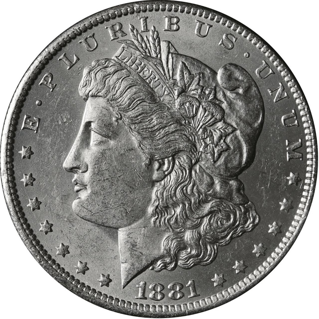 Bullionshark 1881-O Morgan Silver Dollar Brilliant - BU 