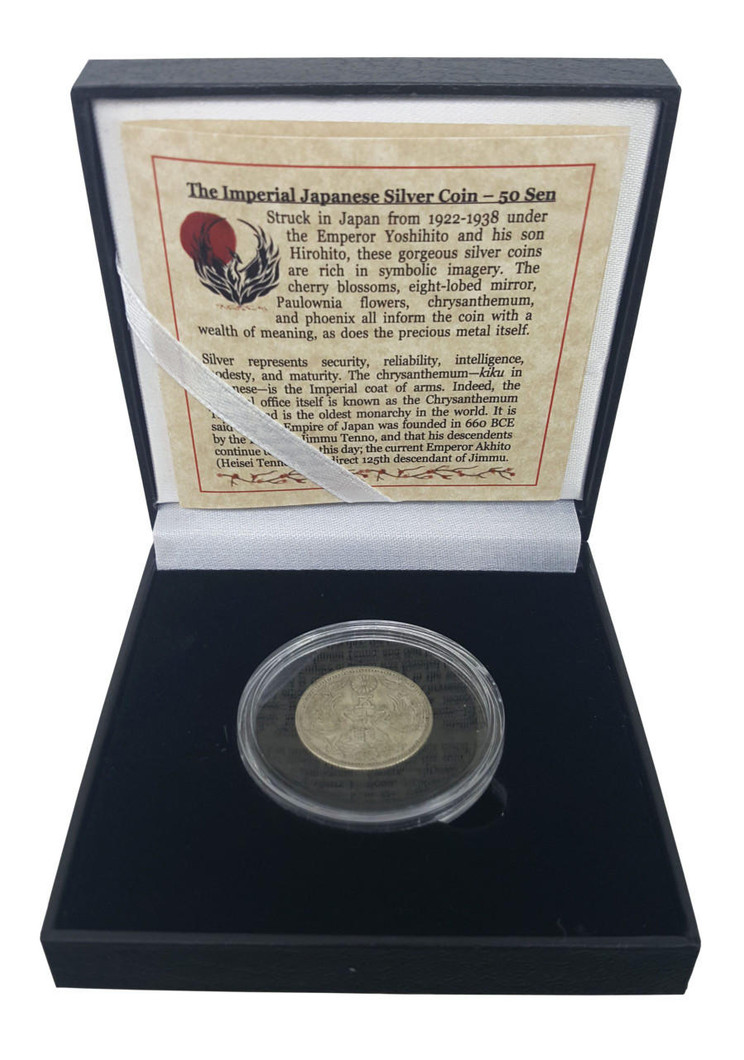 Bullionshark Imperial Japan: Box of Silver Japanese Coin (Black Box) 
