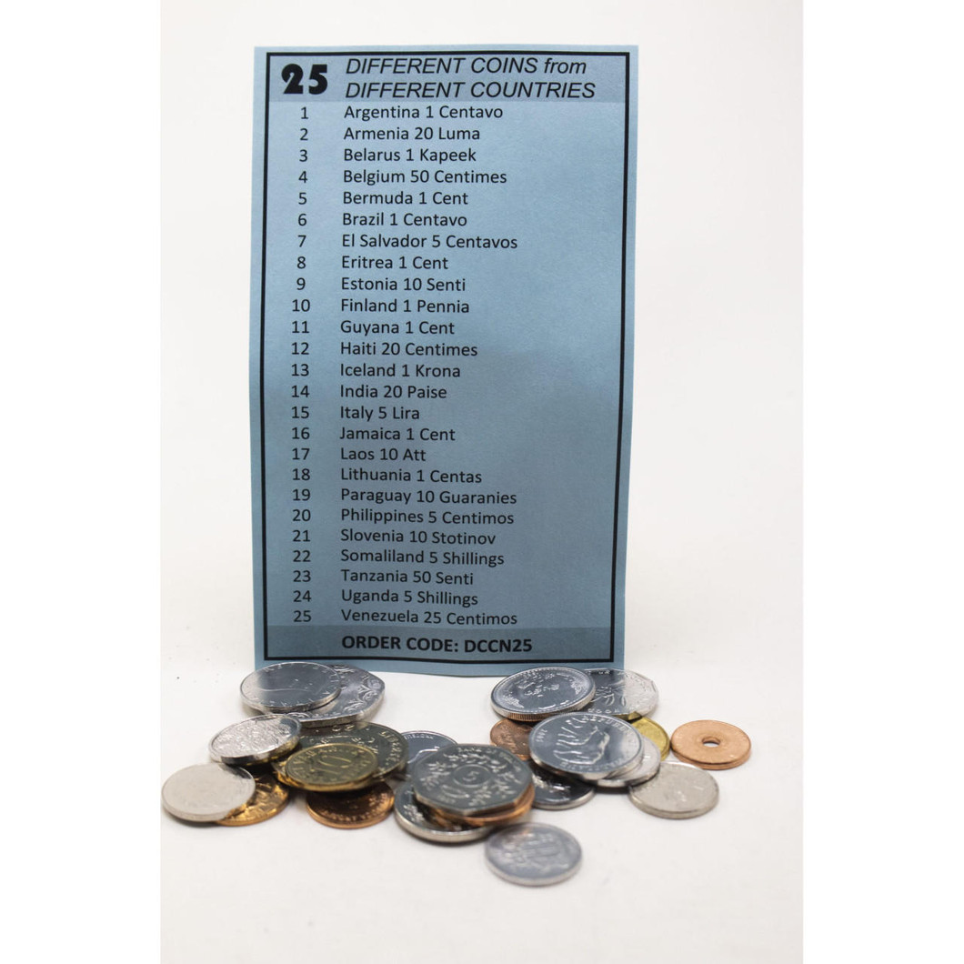 Bullionshark 25 different coins from 25 countries 