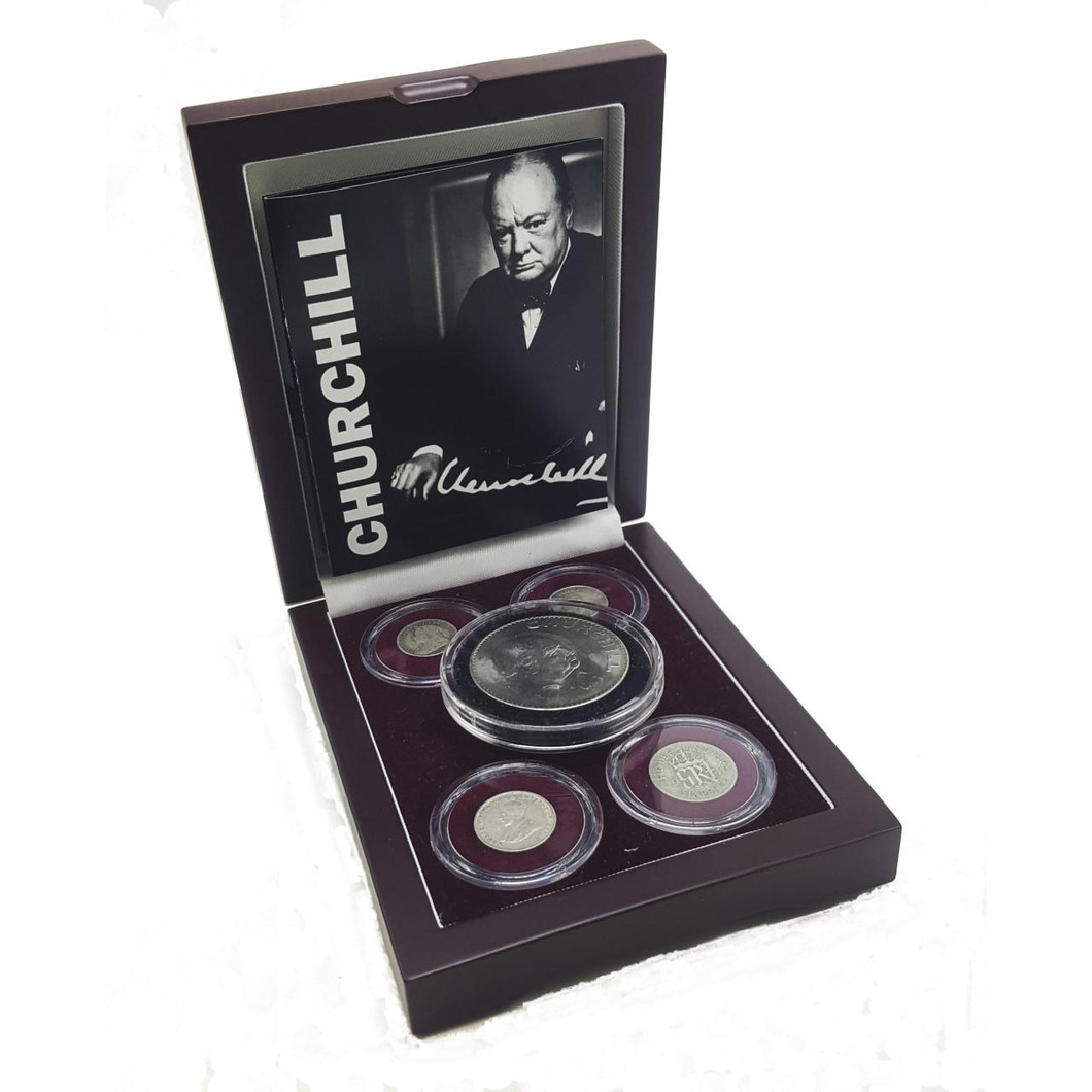Bullionshark Winston Churchill: Five Coin Collection  (Five-Coin Box) 