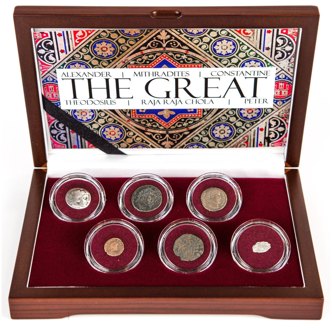 Bullionshark Six Coin Box Featuring "The Great" Rulers (Six-Coin Box) 