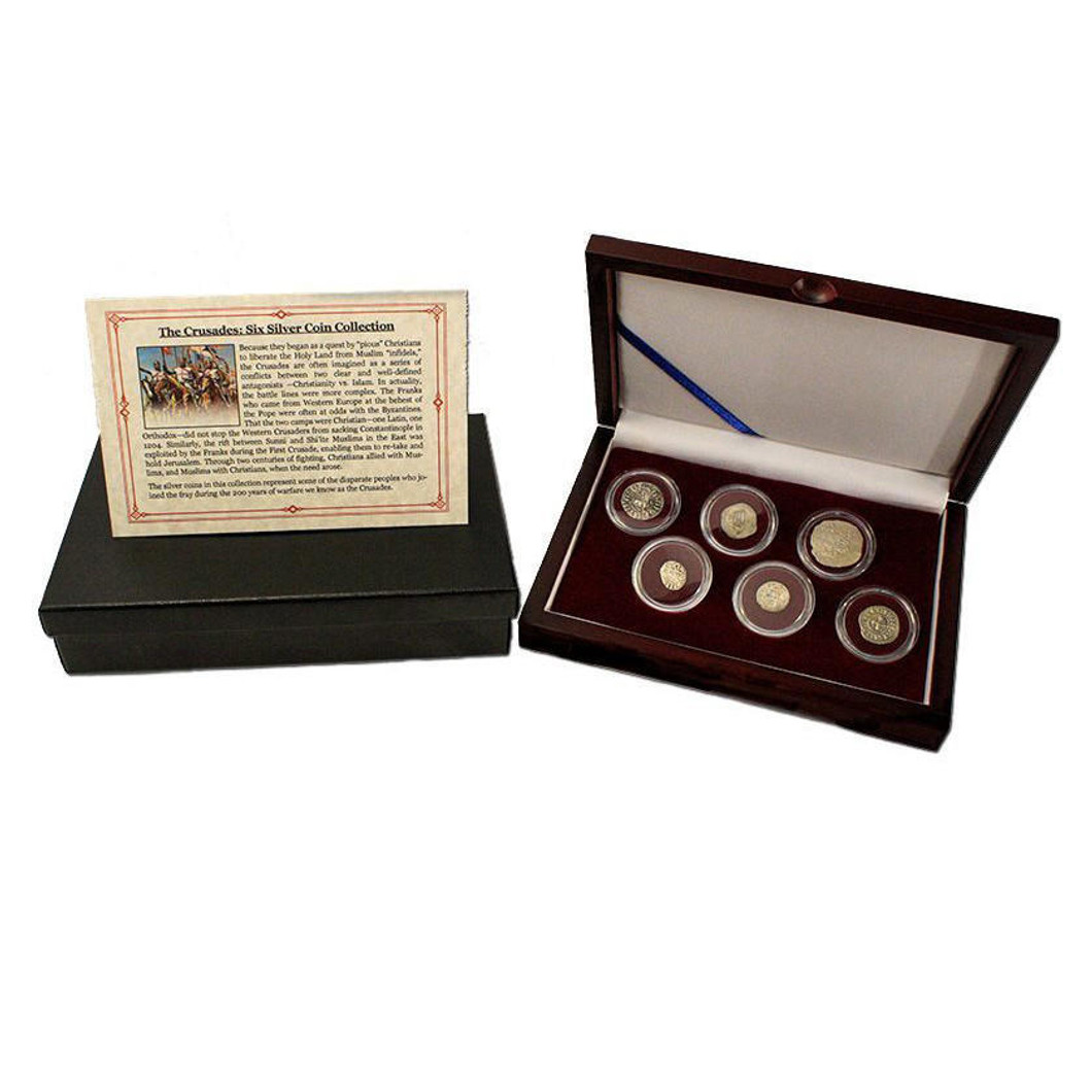 Bullionshark Crusader: Friends & Foes, Box of 6 Silver Medieval Coins (Six-Coin Box) 