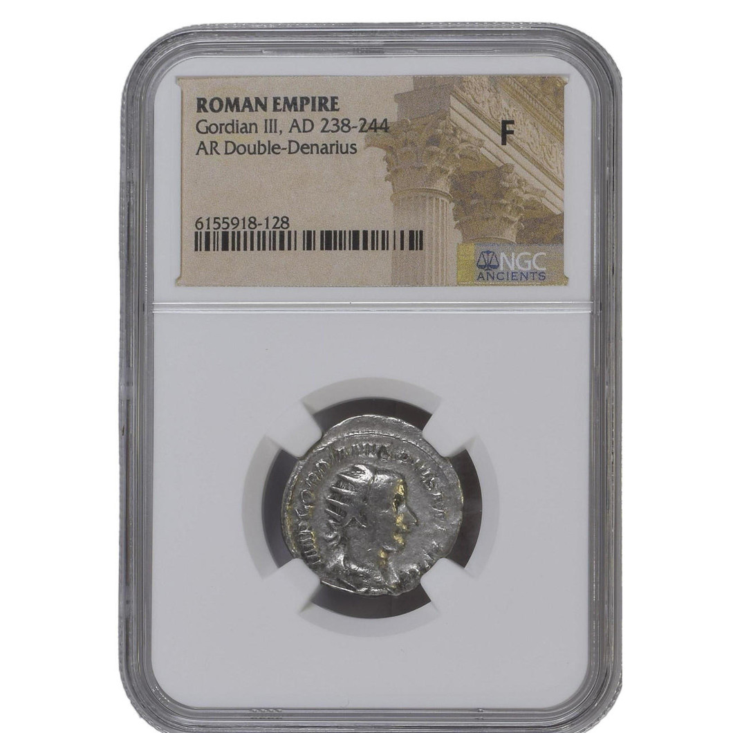 Bullionshark Roman Silver Antoninianus of Gordian III (AD 238-244) NGC (F) 