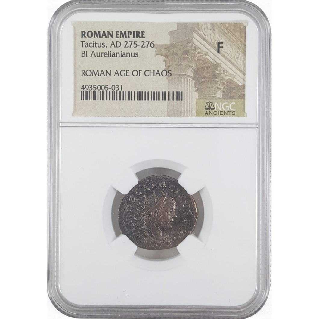 Bullionshark Roman Billon ANT  of Tacitus (AD275-276) NGC (F) 