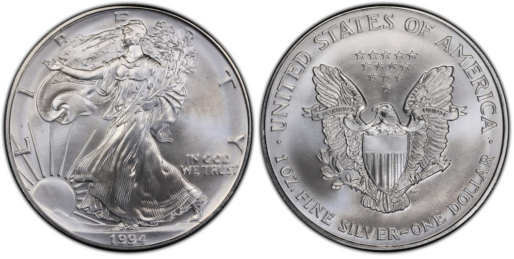  1994 Silver Eagle Brilliant Uncirculated 