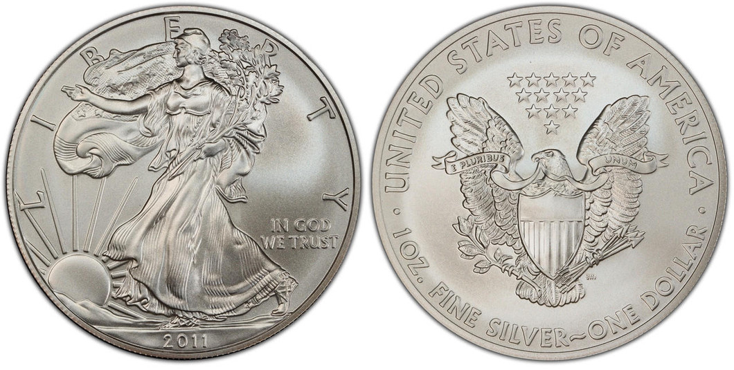 Bullionshark 2011 Silver Eagle Brilliant Uncirculated 