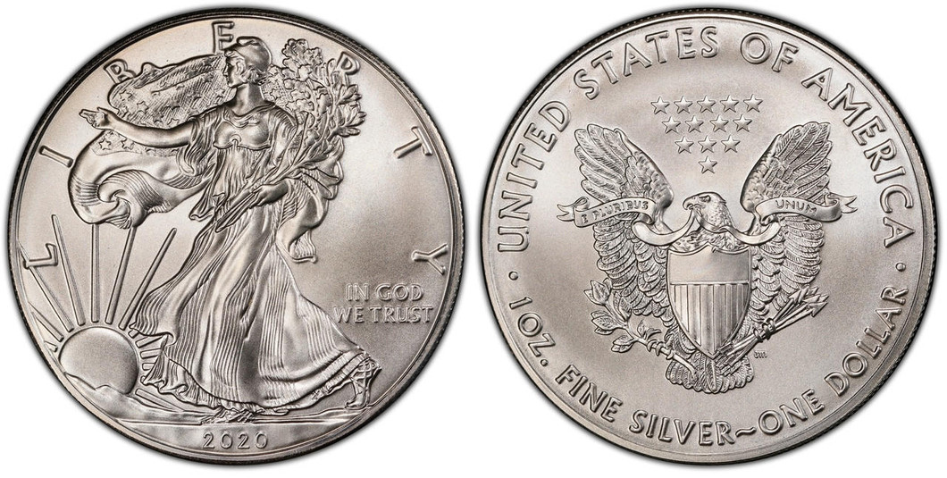 Bullionshark 2020 Silver Eagle Brilliant Uncirculated 