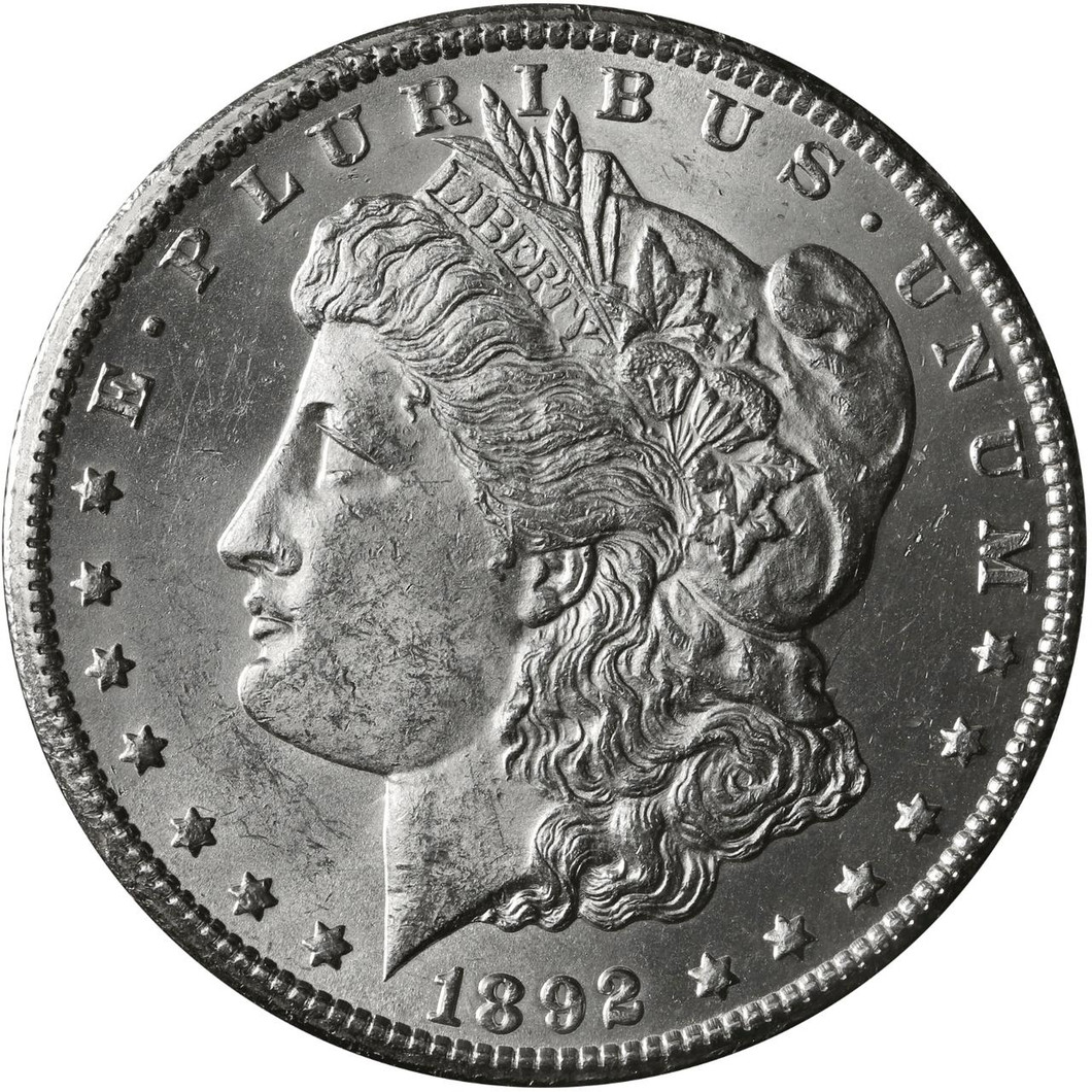 Bullionshark 1892-O Morgan Silver Dollar Brilliant Uncirculated - BU 