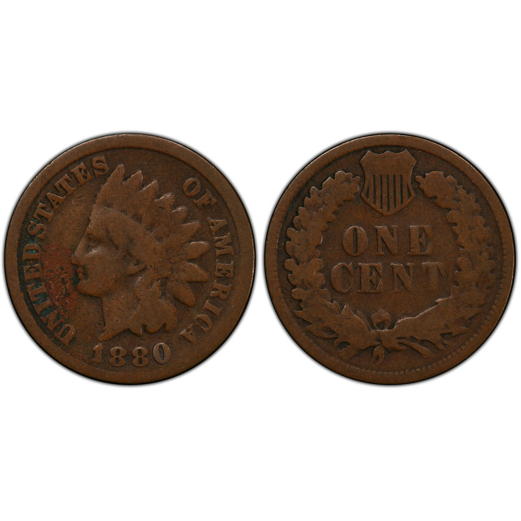 Bullionshark 1880 Indian Head Cent Circulated 
