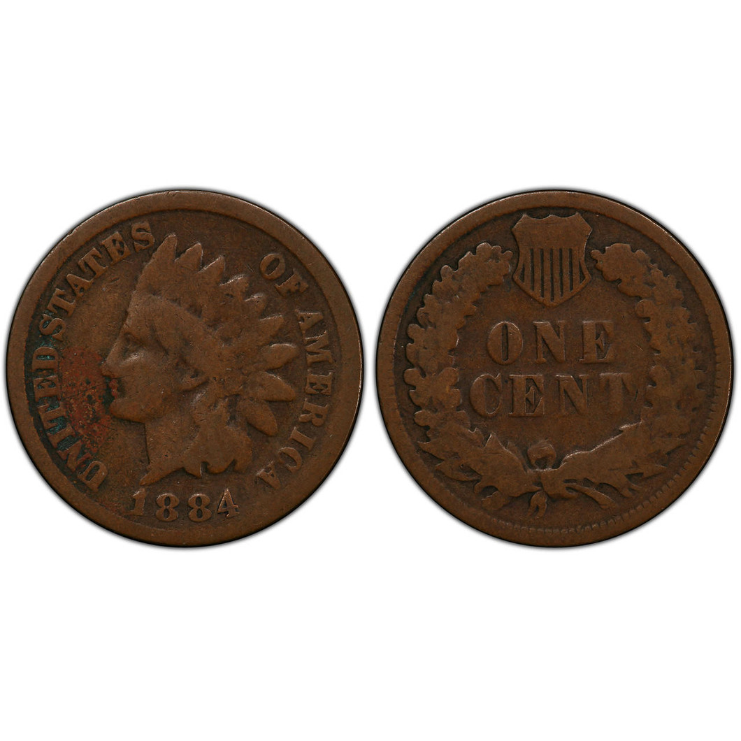 Bullionshark 1884 Indian Head Cent Circulated 