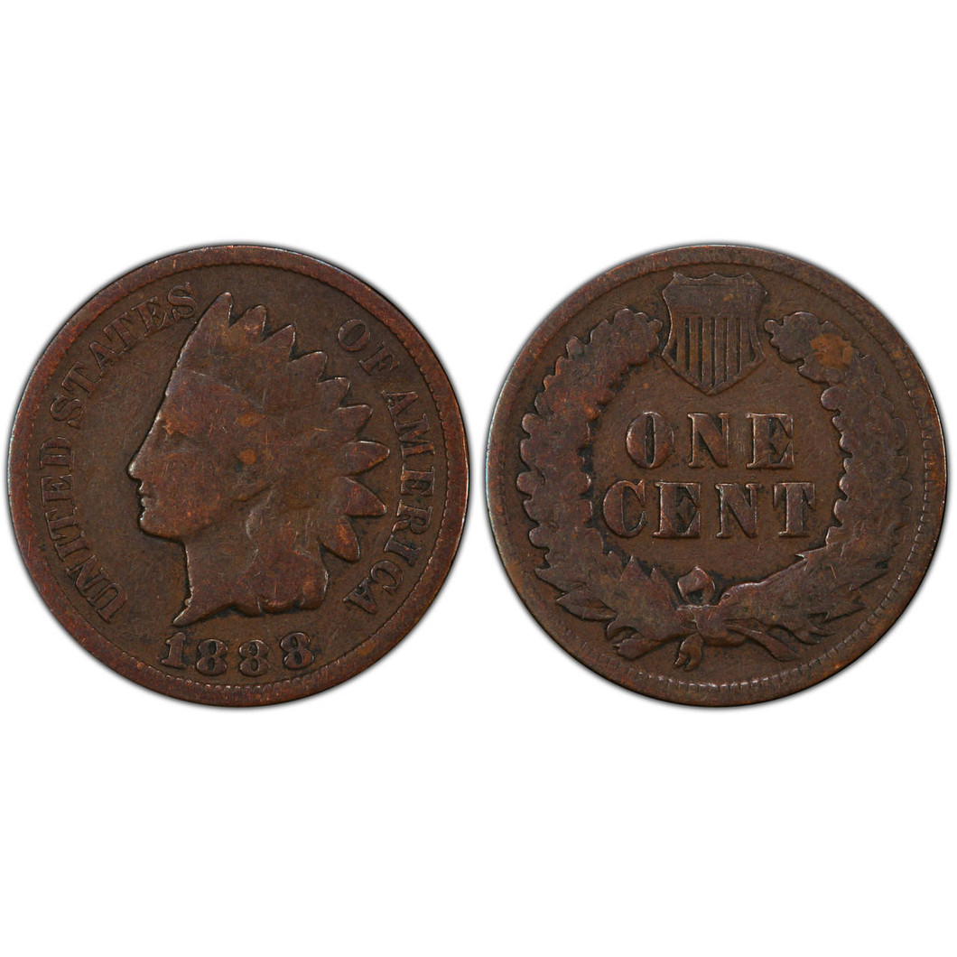Bullionshark 1888 Indian Head Cent Circulated 
