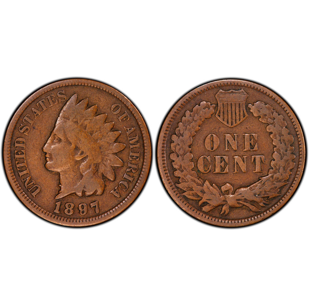 Bullionshark 1897 Indian Head Cent Circulated 