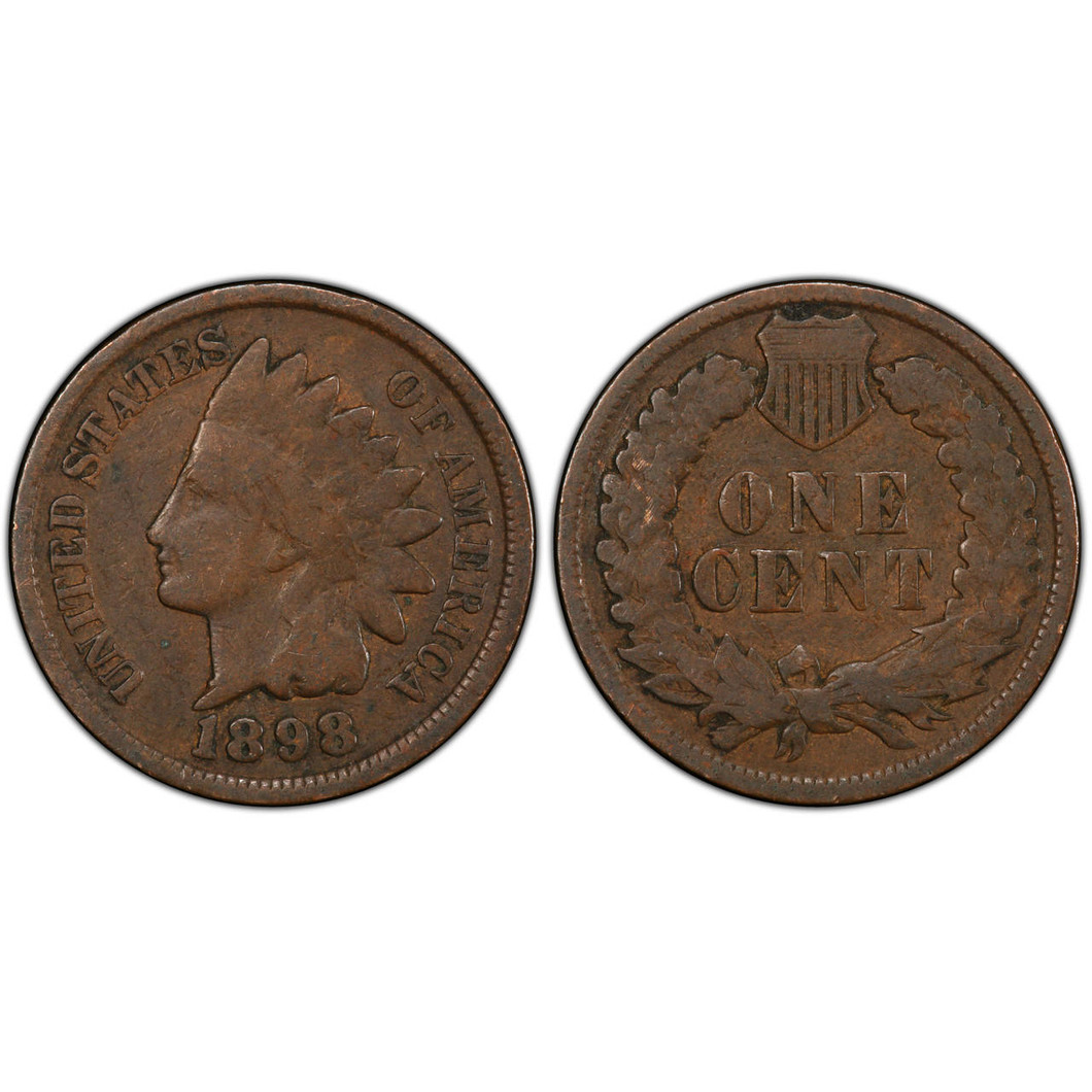 Bullionshark 1898 Indian Head Cent Circulated 