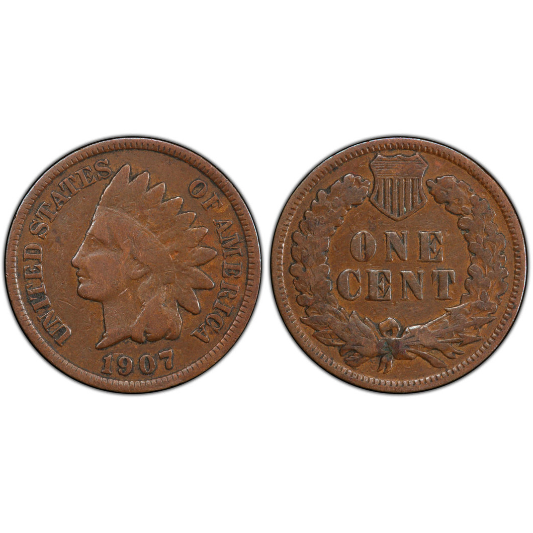 Bullionshark 1907 Indian Head Cent Circulated 