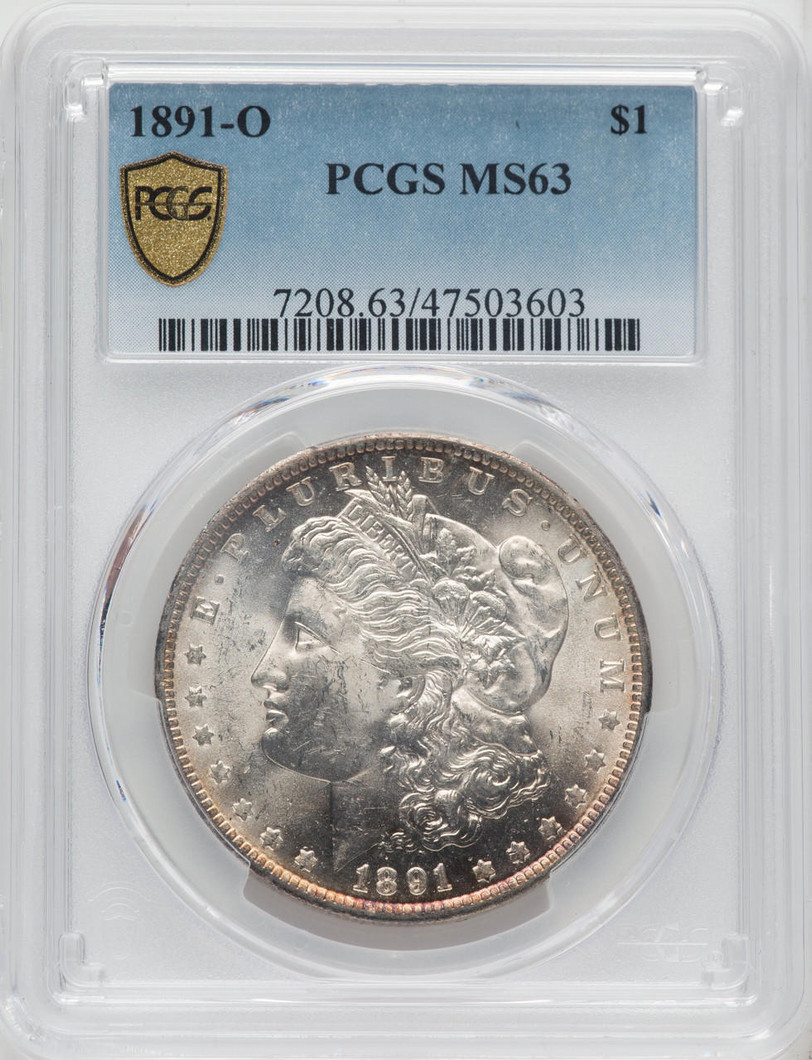 1891-O Silver Morgan Dollar PCGS MS63 - 766132022