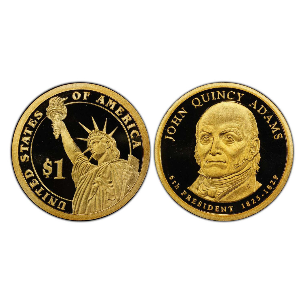 Bullionshark 2008-S John Quincy Adams Presidential Dollar - Proof 