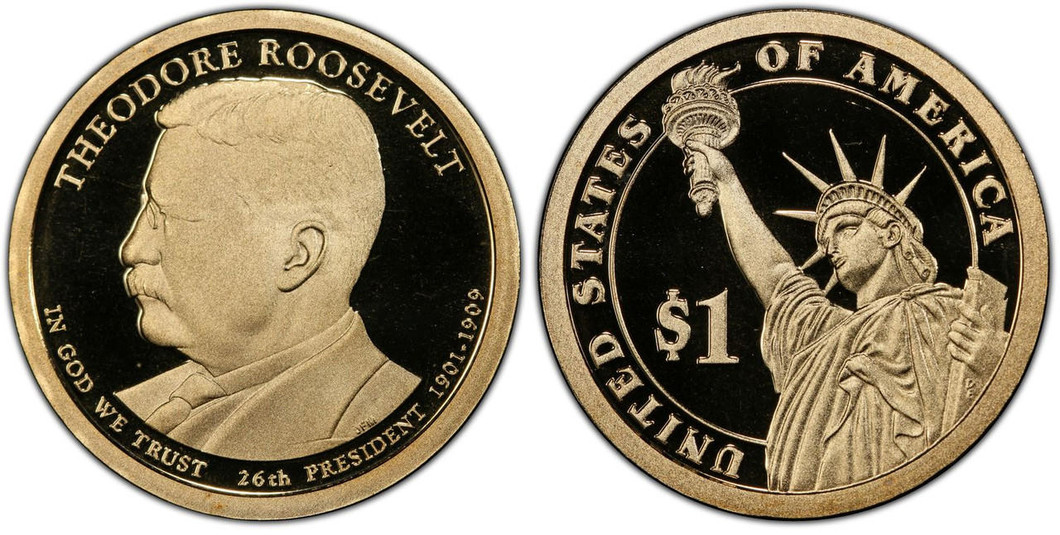 Bullionshark 2013-S Theodore Roosevelt Presidential Dollar - Proof 