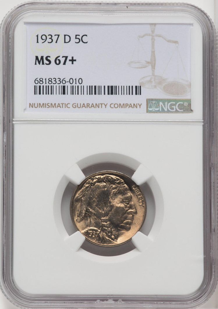  1937-D Buffalo Nickel NGC MS67+ - 518973108 