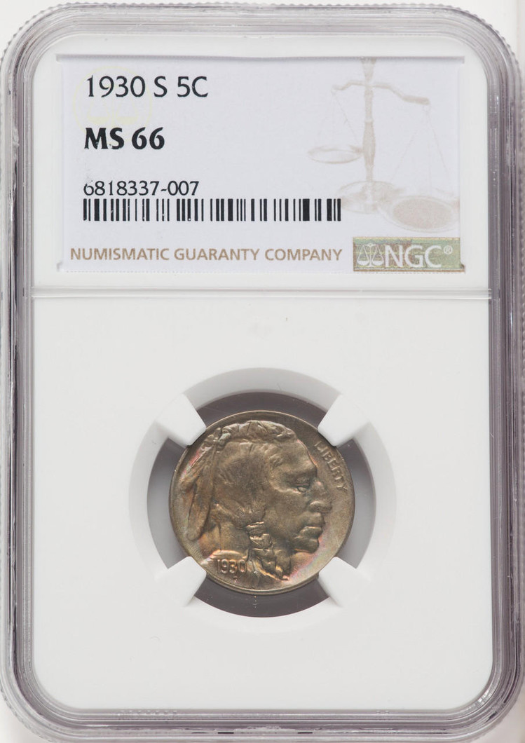  1900-S Buffalo Nickel NGC MS66 
