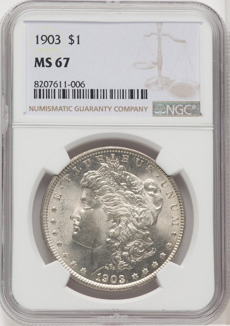 Bullionshark 1903 Morgan Silver Dollar NGC MS67 - 768008017 