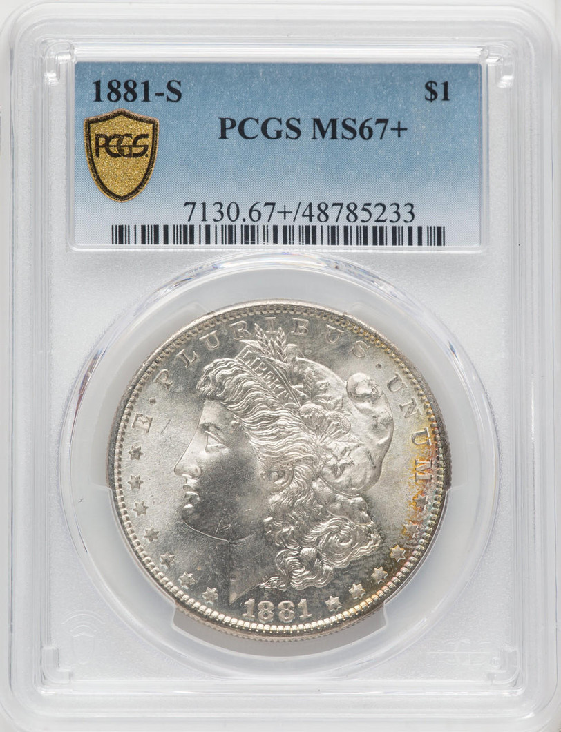 Bullionshark 1881-S Morgan Silver Dollar PCGS MS67+ - 765810052 