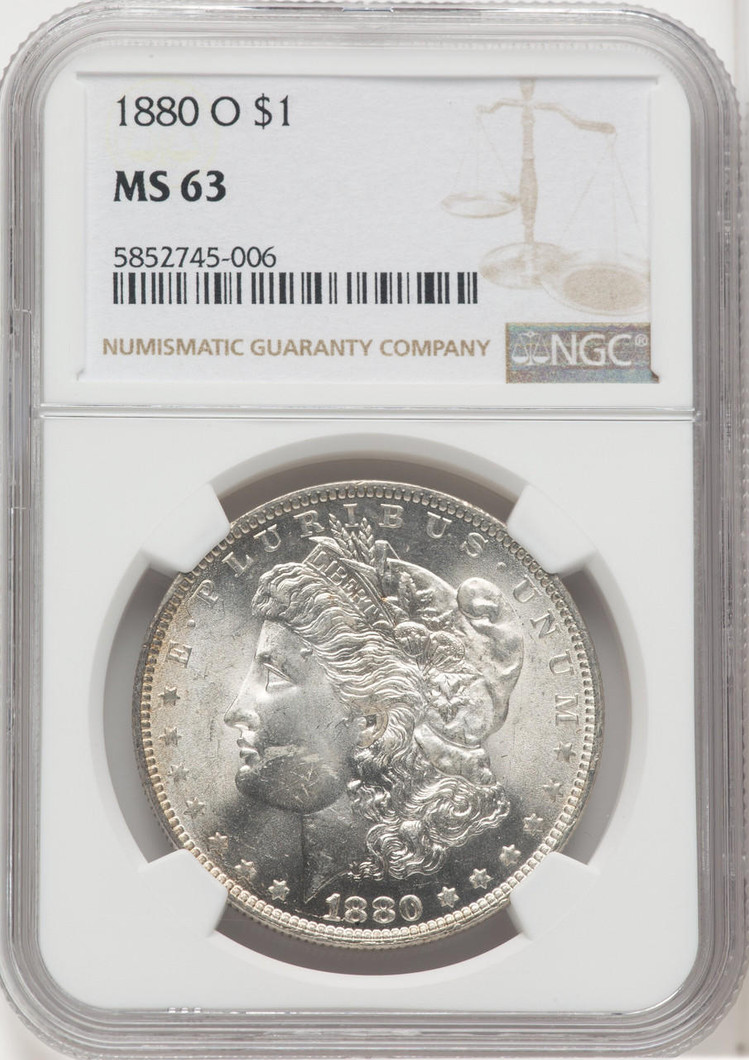 Bullionshark 1880-O Morgan Silver Dollar NGC MS63 - 768391015 