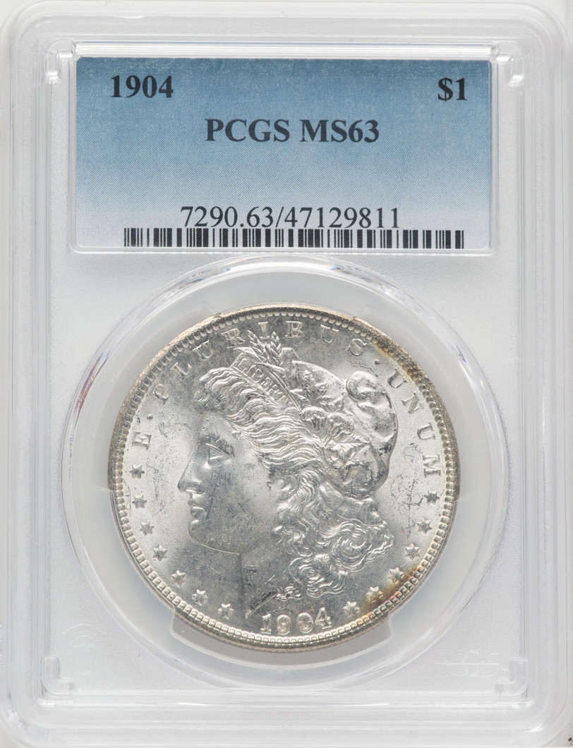 Bullionshark 1904 Morgan Silver Dollar PCGS MS63 