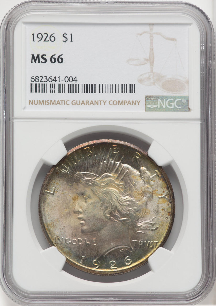  1926 Silver Peace Dollar NGC MS66 