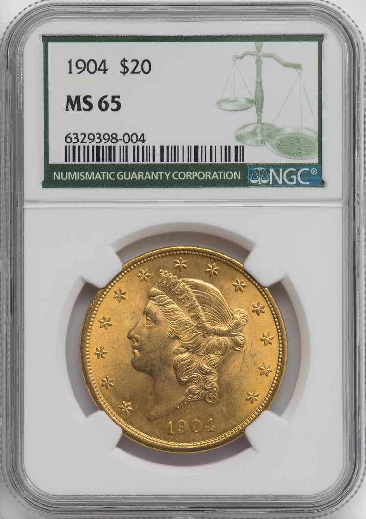  1904 $20 Gold Liberty NGC MS65 - 757493110 