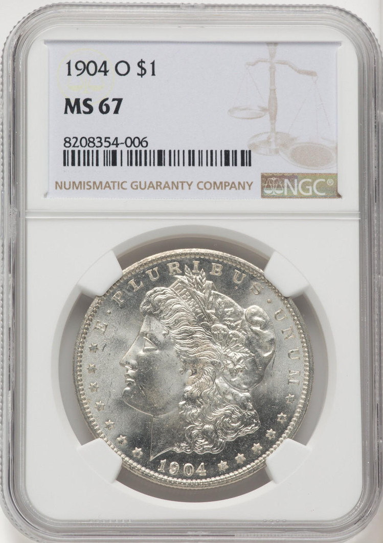  1904-O Morgan Silver Dollar NGC MS67 
