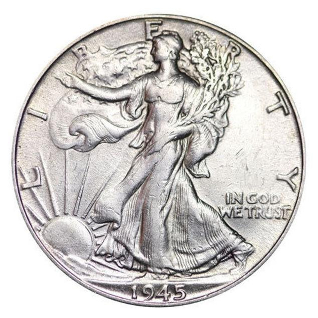 Bullionshark 1945-D Walking Liberty Half Dollar Brilliant Uncirculated - BU 