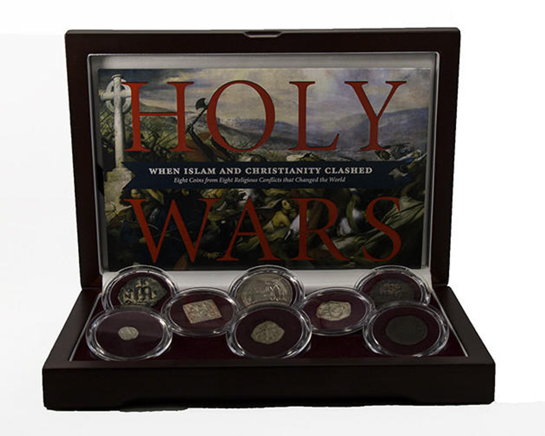 Bullionshark Holy Wars Box: 8 Coins Highlighting Famous Battles Between Christians and Muslims 