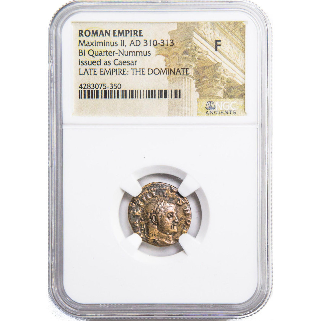 Bullionshark Roman AE of Maximinus II (AD311-313) NGC (F) 