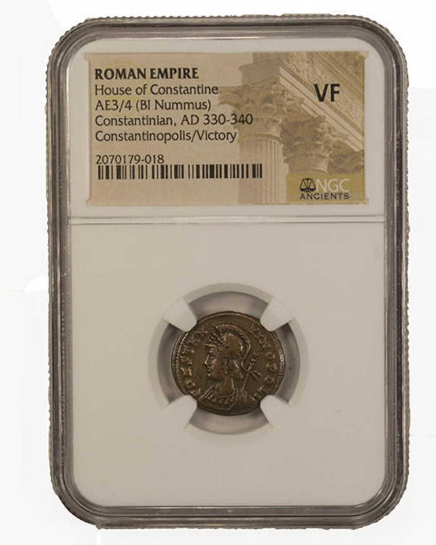 Bullionshark Roman AE of Constantinopolis (AD 330-346) NGC (VF) 