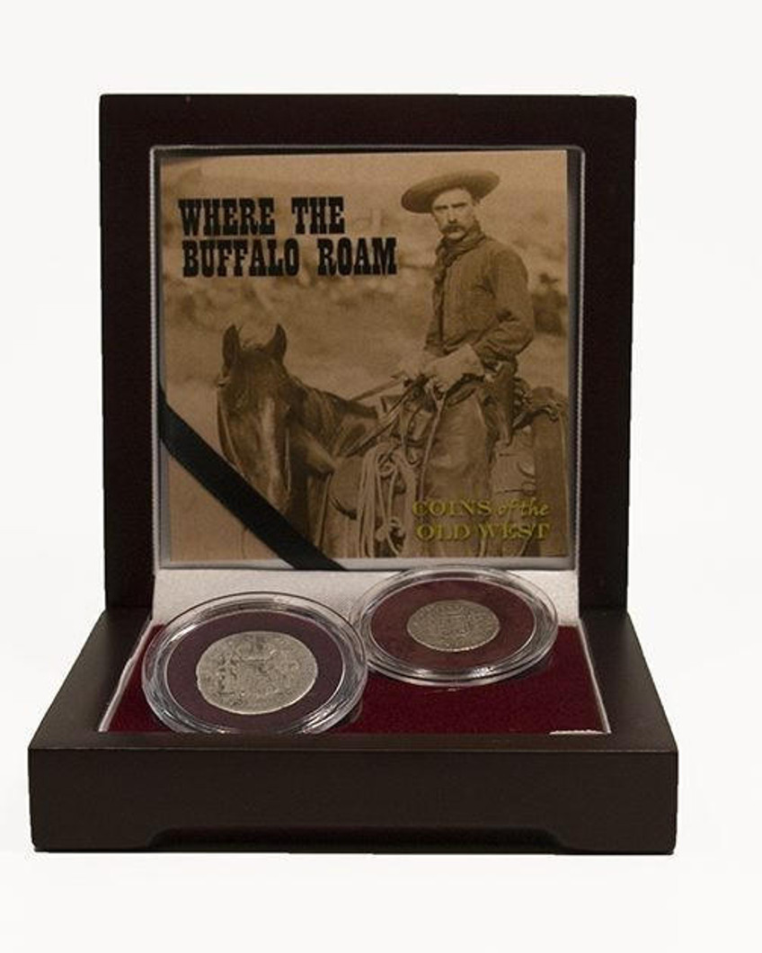 Bullionshark Where the Buffalo Roam - Coins of the Old West (2-Coin Box) 