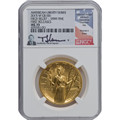 Bullionshark 2015-W  $100 High Relief Gold Liberty NGC MS70 First Release Thomas Uram Signed
