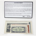 Bullionshark WW2: Occuptaion of Malaya (set of nine JIM notes including the $1000 bill in AU/UNC.  (Billfold)
