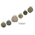 Bullionshark Crusader: Friends & Foes, Box of 6 Silver Medieval Coins (Six-Coin Box) 