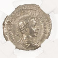 Bullionshark Roman Silver Denarius of Severus Alexander (AD 222-235) NGC (VF)