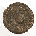 Bullionshark Roman AE of  Vetranio NGC (AD350) Issued in the name of  Constantius II (F) 